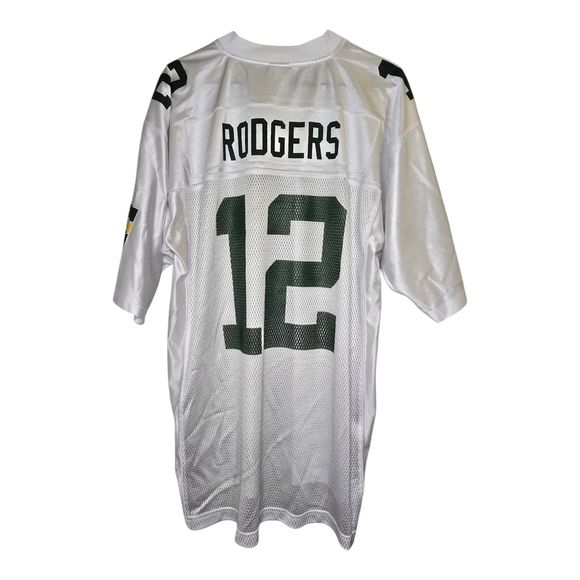 Reebok On Field Green Bay Packers Aaron Rodgers #12 Jersey Mens Large White NFL - Picture 2 of 10